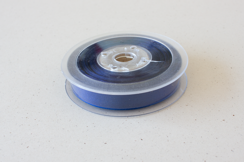 Semi transparant lint 'donkerblauw' - 15 mm - rol van 25 m