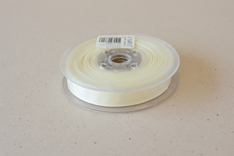 Semi transparant lint 'gebroken wit' - 15 mm - rol van 25 m