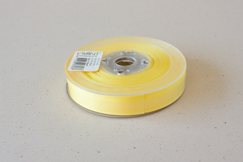Semi transparant Lint 'geel' - 15 mm - rol van 25 m