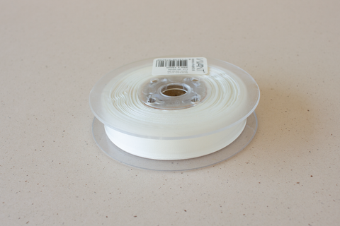 Semi transparant lint 'wit' - 15 mm - rol van 25 m