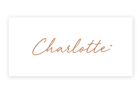 Geboortekaartje Charlotte - minimal
