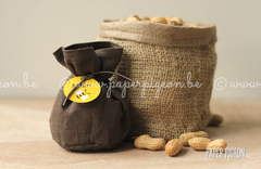 Jute zak ronde bodem 'groot'  - Paper Pigeon