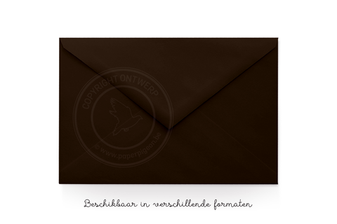 Envelop - chocoladebruin