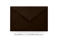 Envelop - chocoladebruin  - Paper Pigeon