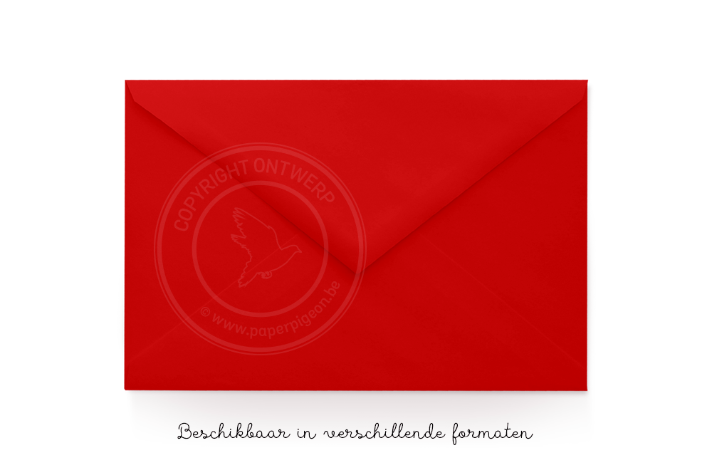 Envelop - rood  - Paper Pigeon