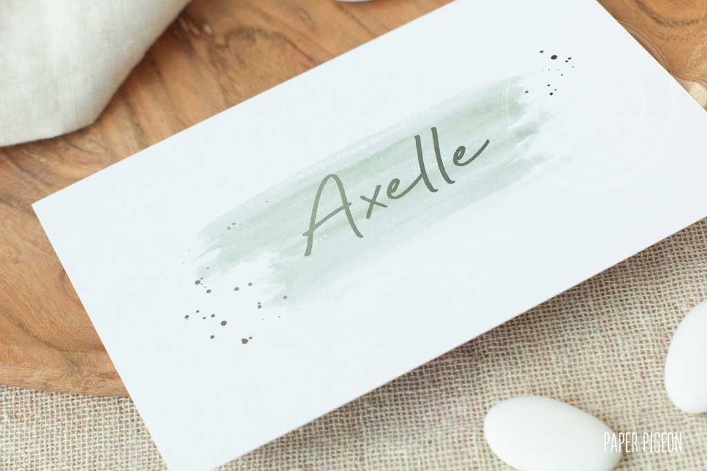 Geboortekaartje Axelle - zilverfolie