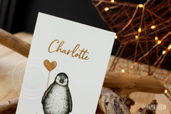 Geboortekaartje Charlotte - pinguïn