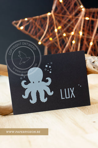 Geboortekaartje Lux - octopus