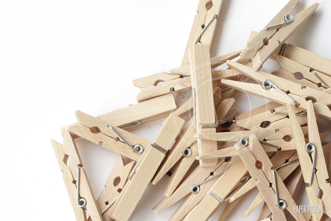 Wasknijpertjes natuur klein